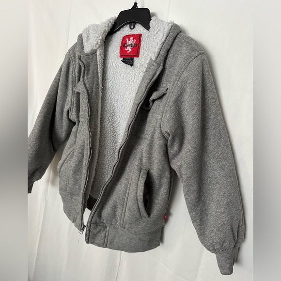 Courage Full Zip Hoodie Jacket Faux Fur Size M (10-12) - Picture 2 of 6